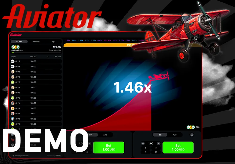 Aviator Demo mode